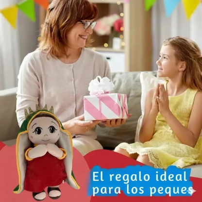 Peluche con respiración anti ansiedad de la virgen